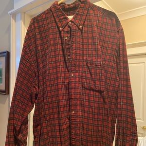 long sleeve button down flannel